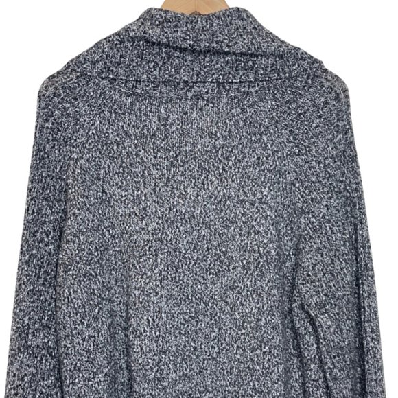NINE WEST | Gray Oversized Cowl Neck Heavy Knit Pullover Sweater | Size XL - Picture 7 of 12